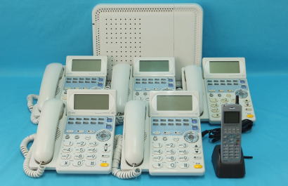 中古ビジネスフォン　NTT　BX　5台コードレスセット