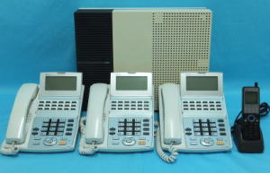 中古ビジネスフォン　NTT　αNX-S　3台とコードレスセット